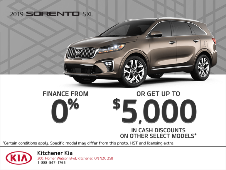 Get the 2019 Kia Sorento!