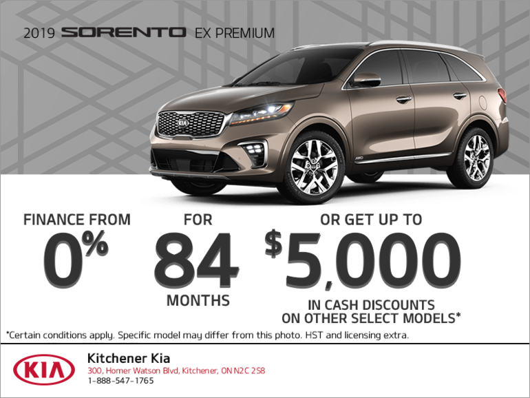 Get the 2019 Kia Sorento!