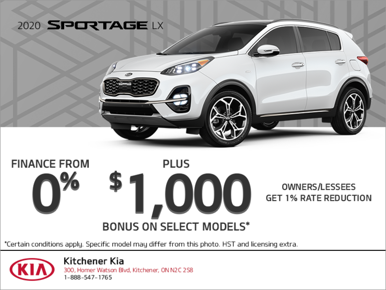Get the 2020 Kia Sportage