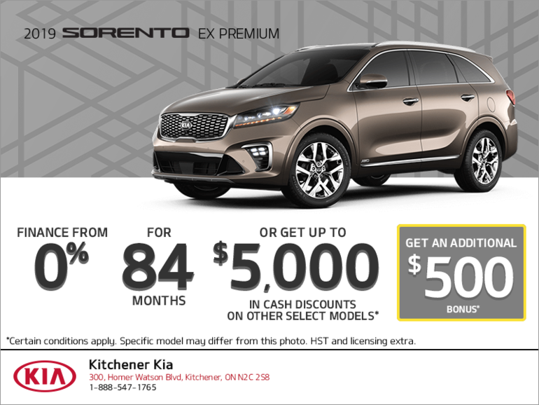 Get the 2019 Kia Sorento!