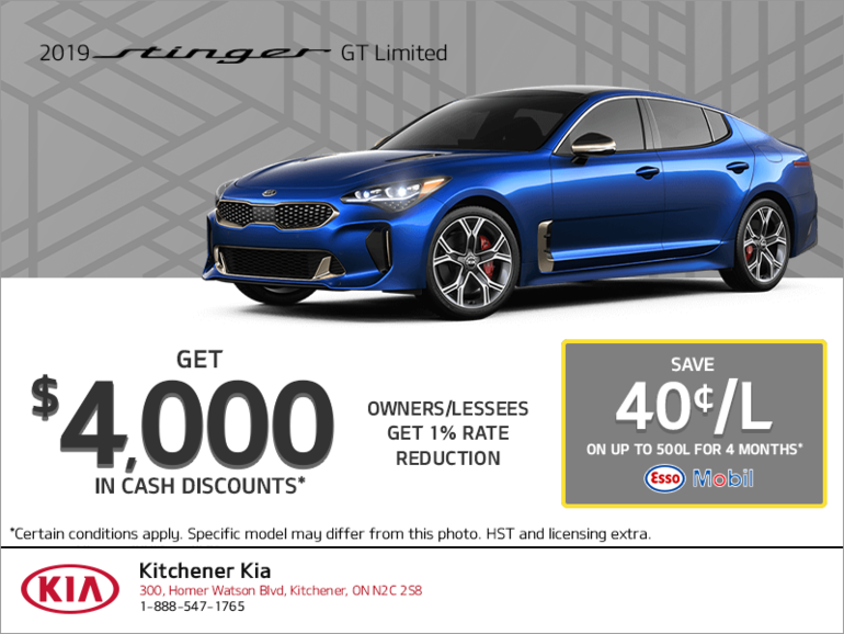 Get the 2019 Kia Stinger!