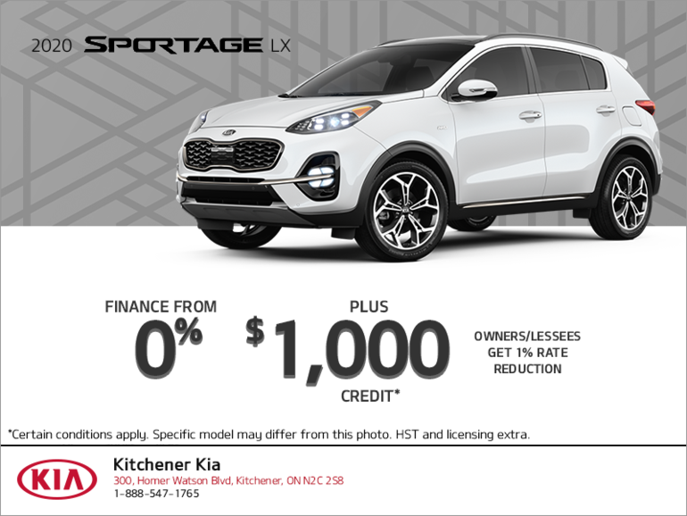 Get the 2020 Kia Sportage