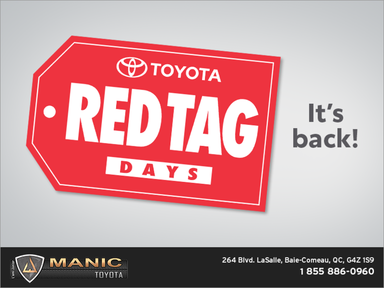 Toyota Red Tag Days!