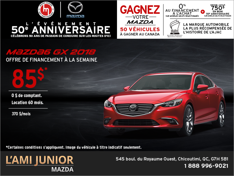 Louez la Mazda6 2018!