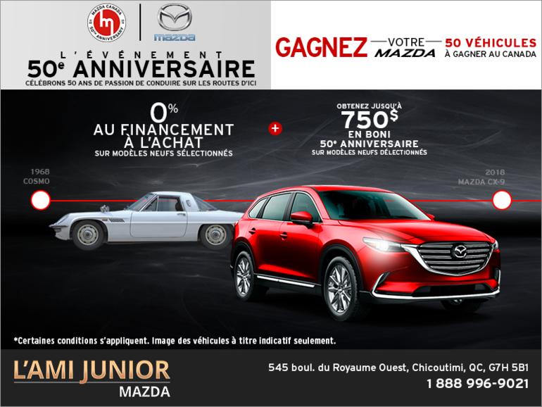 L'événement 50e anniversaire de Mazda!