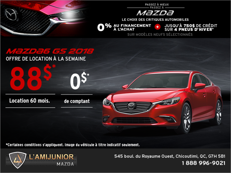 Procurez-vous la Mazda6 2018!