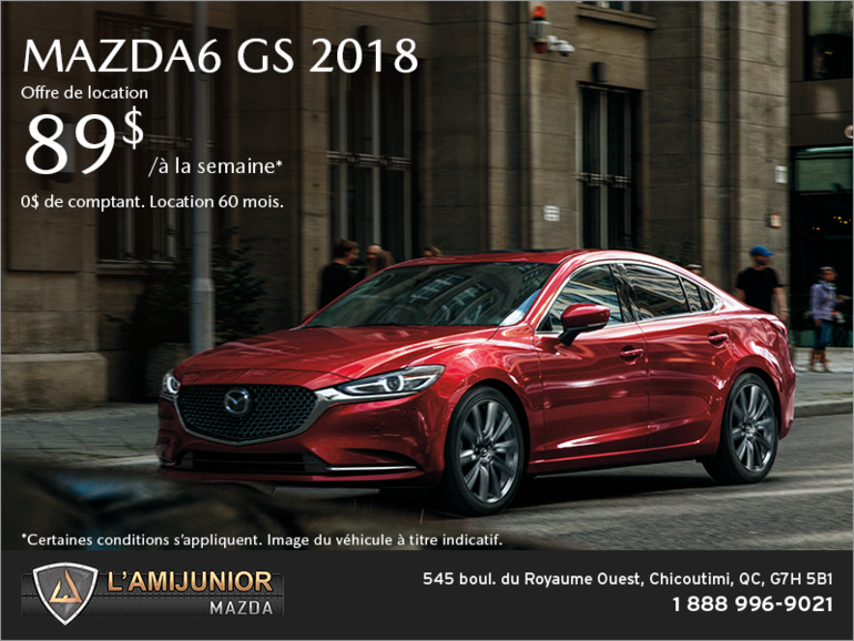 Procurez-vous la Mazda6 2018!