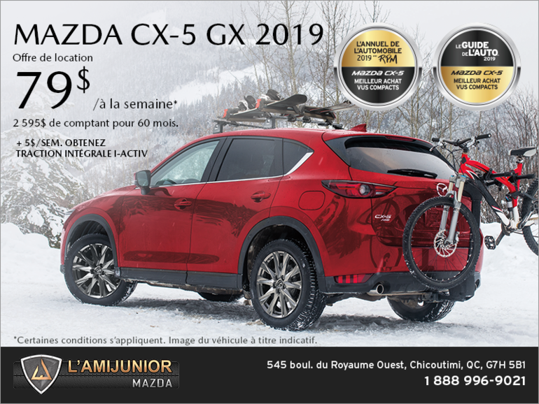 Procurez-vous la Mazda CX-5 2019!