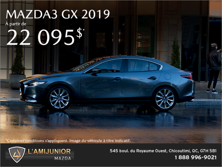 Procurez-vous la Mazda3 2019!
