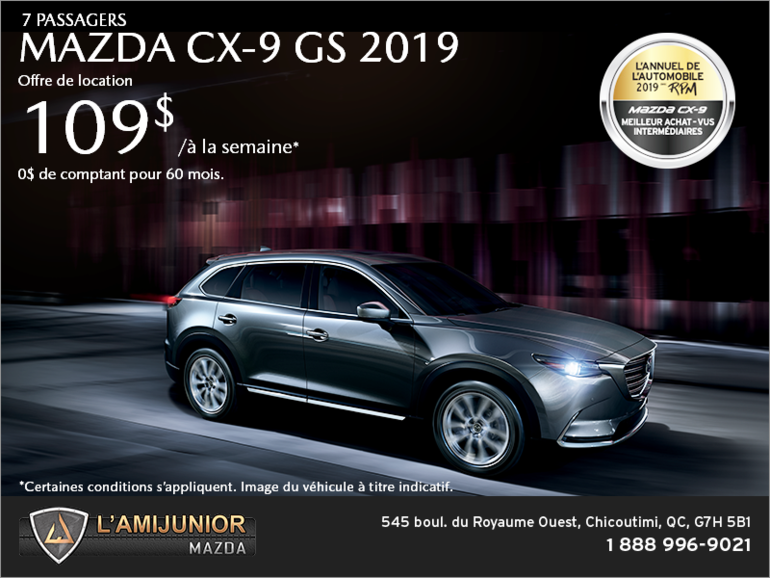 Procurez-vous la Mazda CX-9 2019!