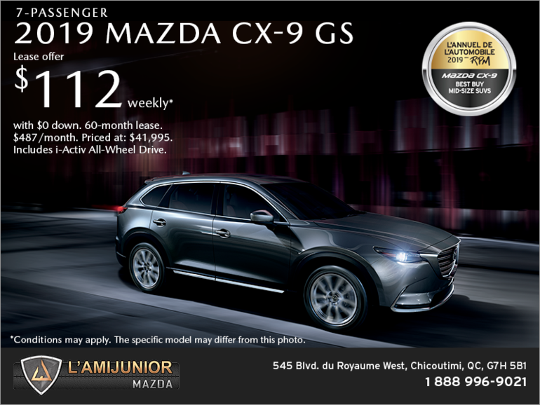 Get the 2019 Mazda CX-9!