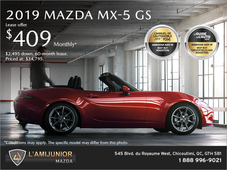 Get the 2019 Mazda MX-5 Today!