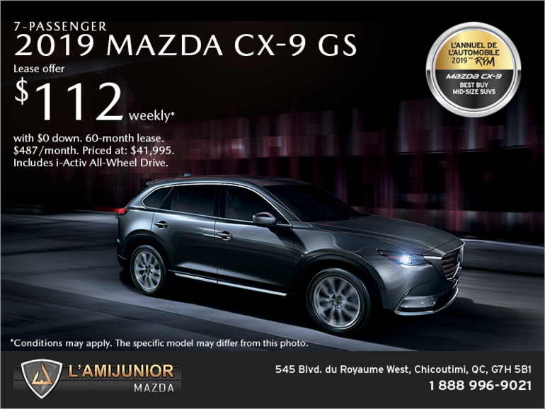 Get the 2019 Mazda CX-9!
