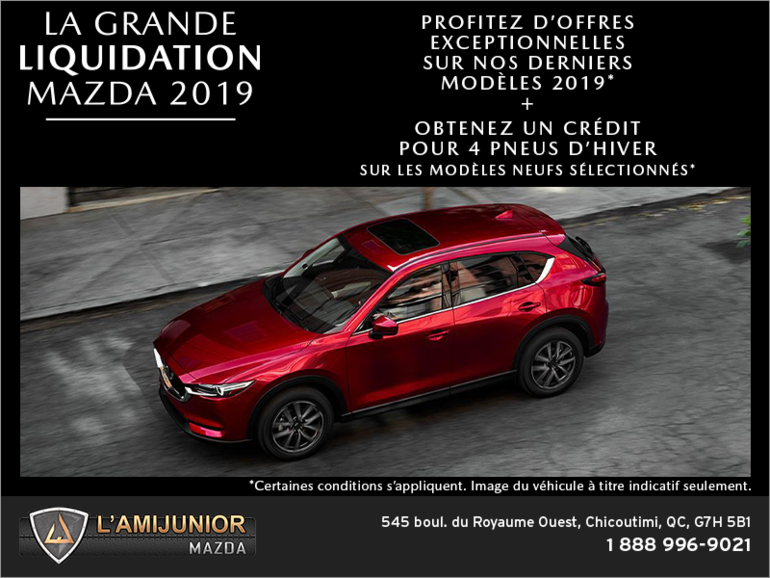 La grande liquidation Mazda 2019