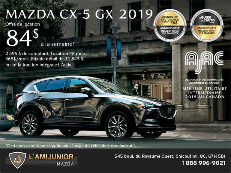 Procurez-vous le Mazda CX-5 2019!