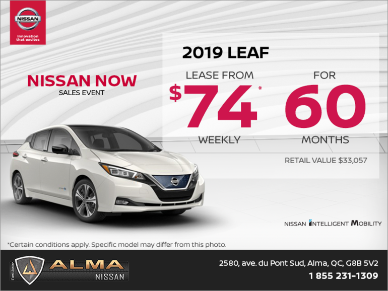 Nissan Leaf Lease >> Get The 2019 Nissan Leaf Today At Alma Nissan Nissan Leaf Lease >> Get The 2019 Nissan Leaf Today At Alma Nissan