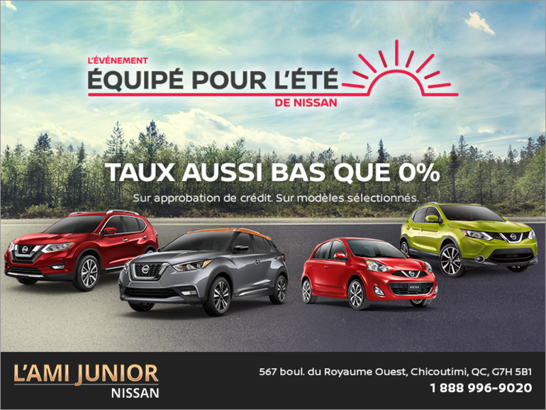 L'événement équipé pour l'été de Nissan