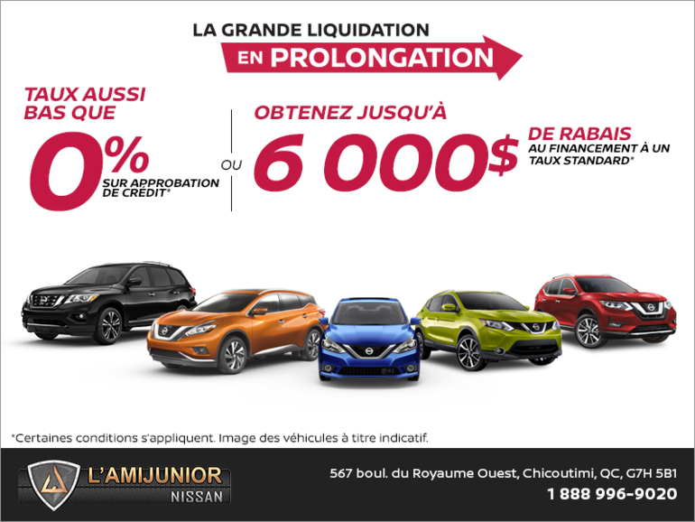 La grande liquidation Nissan en prolongation!