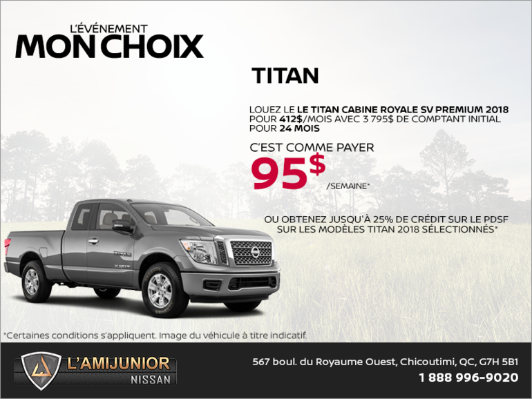 Louez le Nissan Titan 2018 dès aujourd'hui!