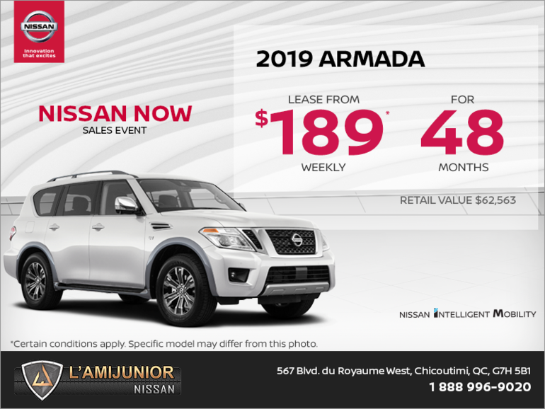 Get the 2019 Nissan Armada Today!