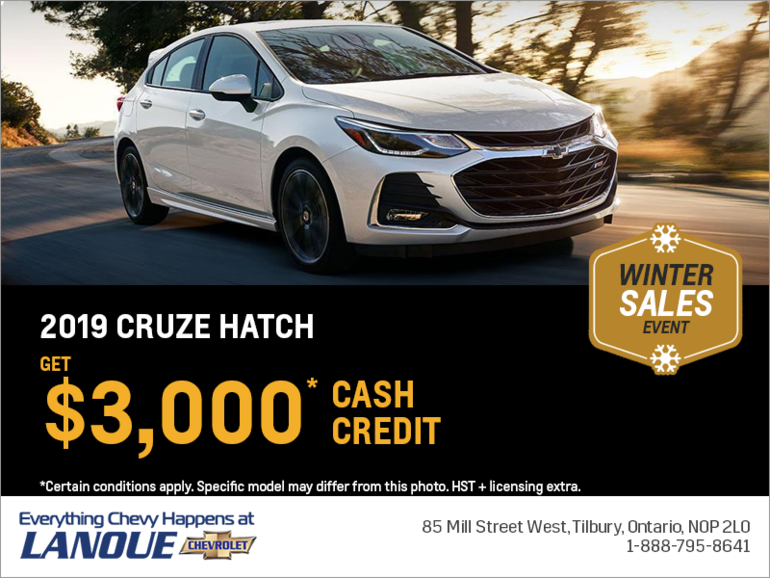 Get the 2019 Chevrolet Cruze Hatch