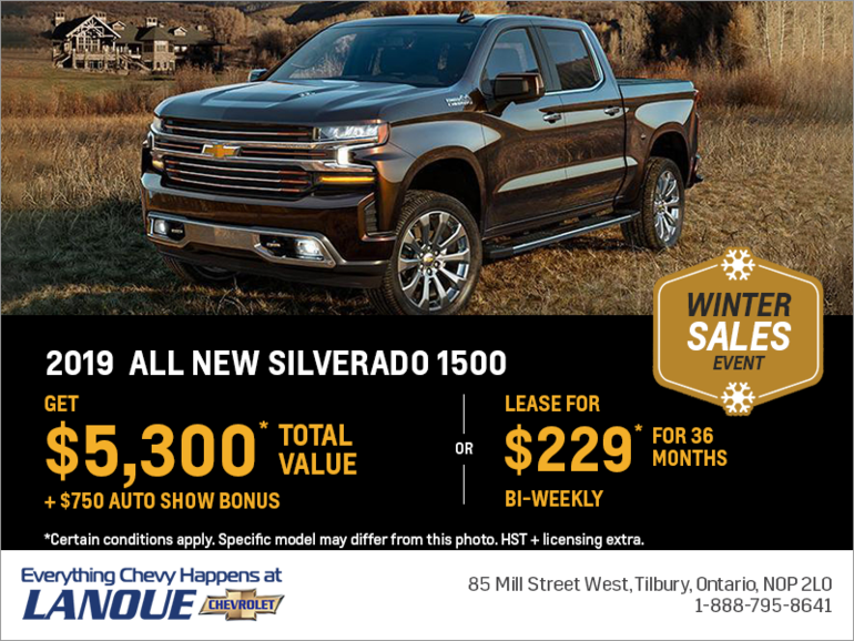 Get the All New 2019 Chevrolet Silverado