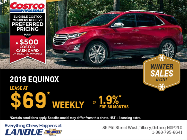Lease the 2019 Chevrolet Equinox