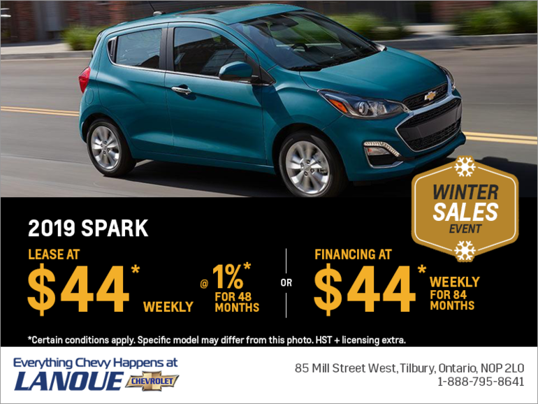 Lease the 2019 Chevrolet Spark