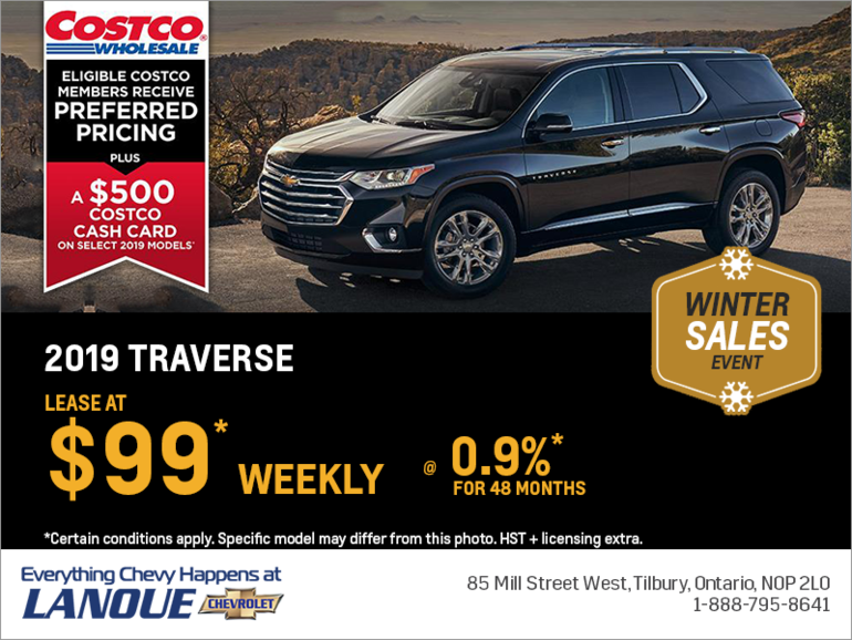 Lease the 2019 Chevrolet Traverse