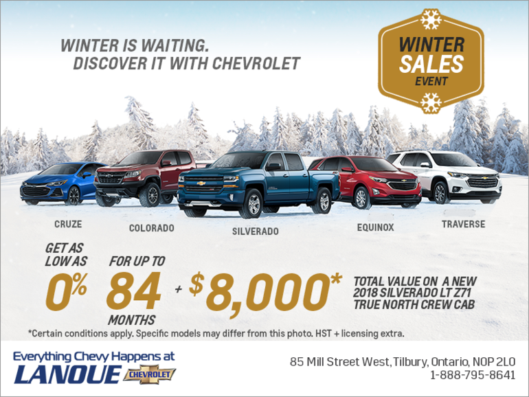 Winter is Waiting. Discover it With Chevrolet.