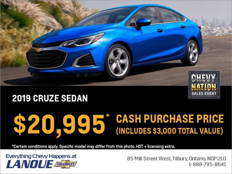 Get the 2019 Chevrolet Cruze Sedan