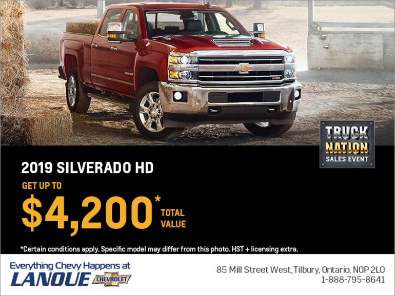 Get the 2019 Chevrolet Silverado HD