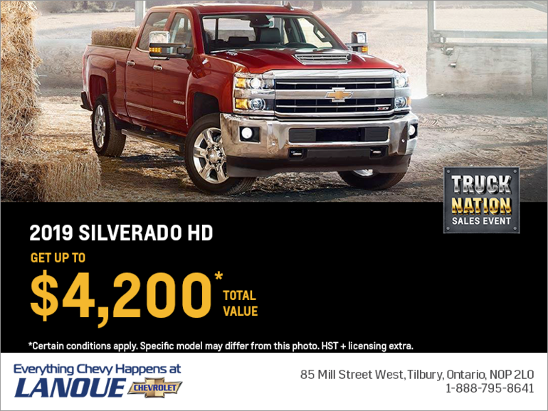 Get the 2019 Chevrolet Silverado HD
