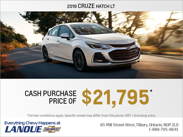 Get the 2019 Chevrolet Cruze Hatch