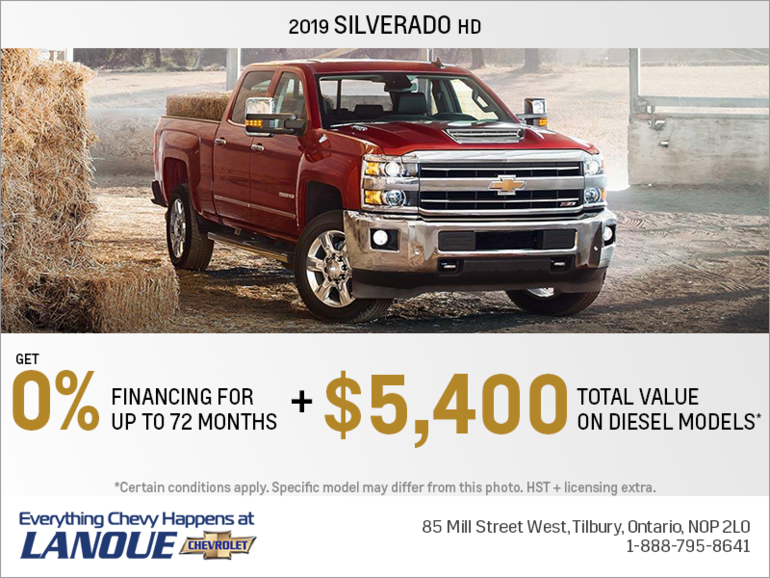 Get the 2019 Chevrolet Silverado HD