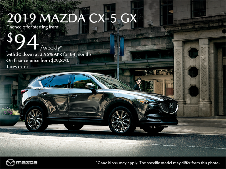 Get the 2019 Mazda CX-5 today!