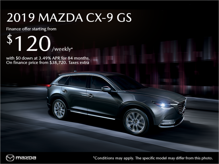 Get the 2019 Mazda CX-9 today!