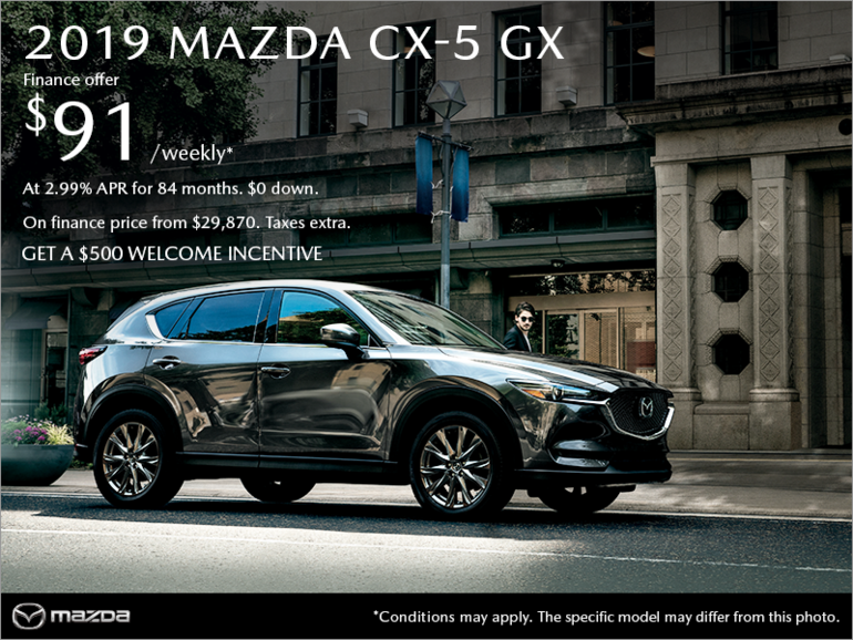 Get the 2019 Mazda CX-5 today!