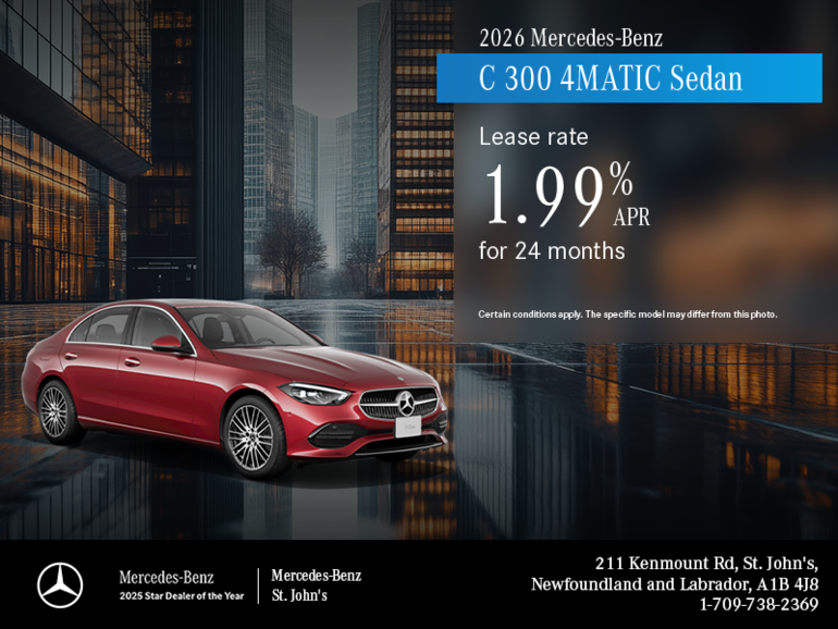 2026 C-Class : 24-Month Lease at 1.99%