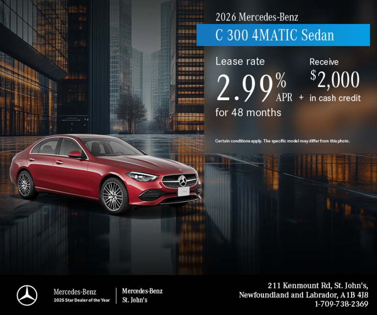 2026 C-Class : 48-Month Lease at 2.99%
