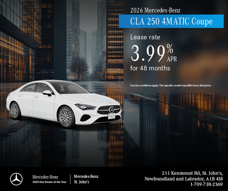 2026 CLA : 48-Month Lease at 3.99%