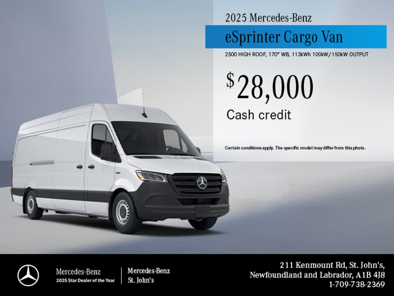 2025 eSprinter Cargo Van