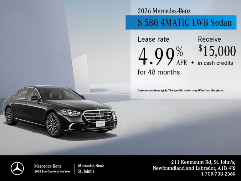 2026 Mercedes-Benz S-Class Sedan