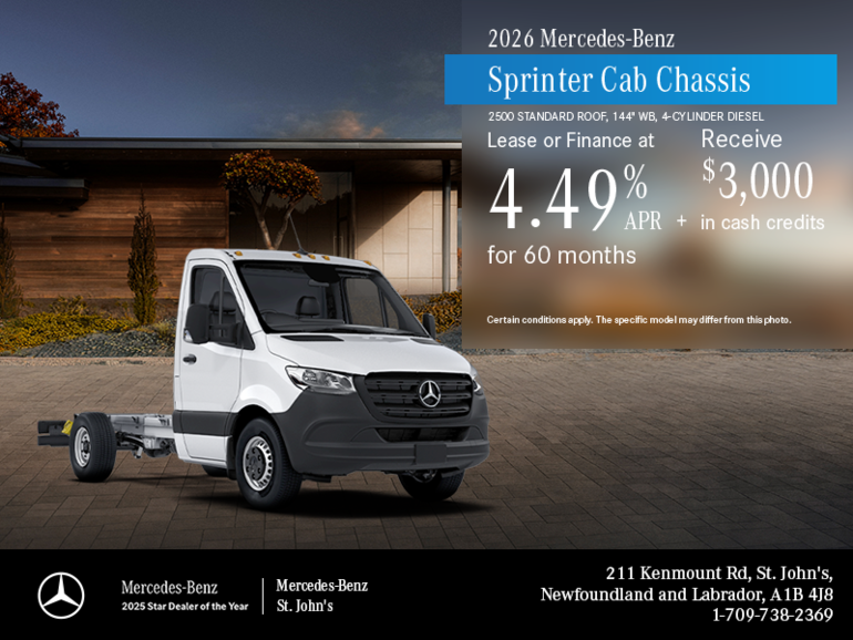 2026 Sprinter Cab Chassis