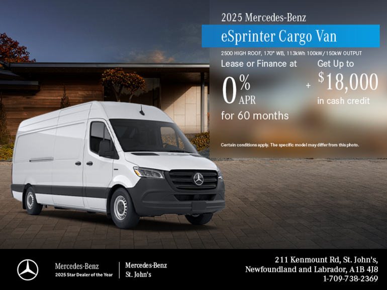 2025 eSprinter Cargo Van