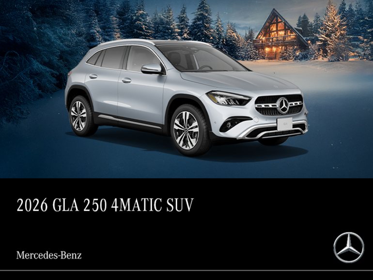 2026 GLA 250 4Matic SUV<br>- 24-month Lease at 3.49%*<br>- up to 1% Loyalty Rate Reduction^<br>