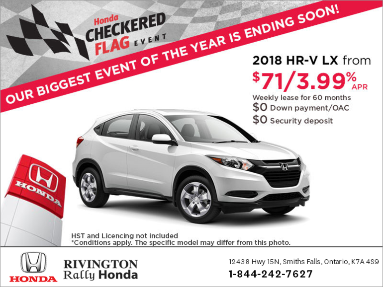 Lease the 2018 Honda HR-V!