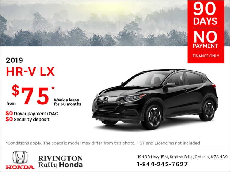 Lease the 2019 Honda HR-V!