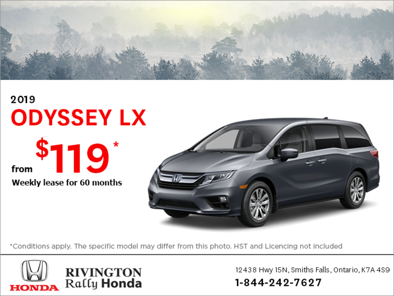 Lease the 2019 Honda Odyssey!