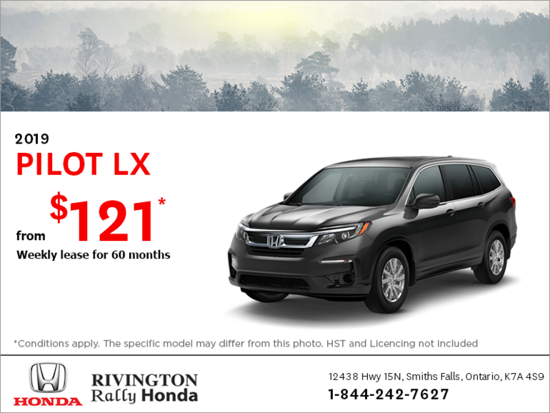 Lease the 2019 Honda Pilot!